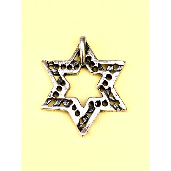 Star of David Sterling Silver Jewelry Charm #jewish #faith - Picture 2 of 3
